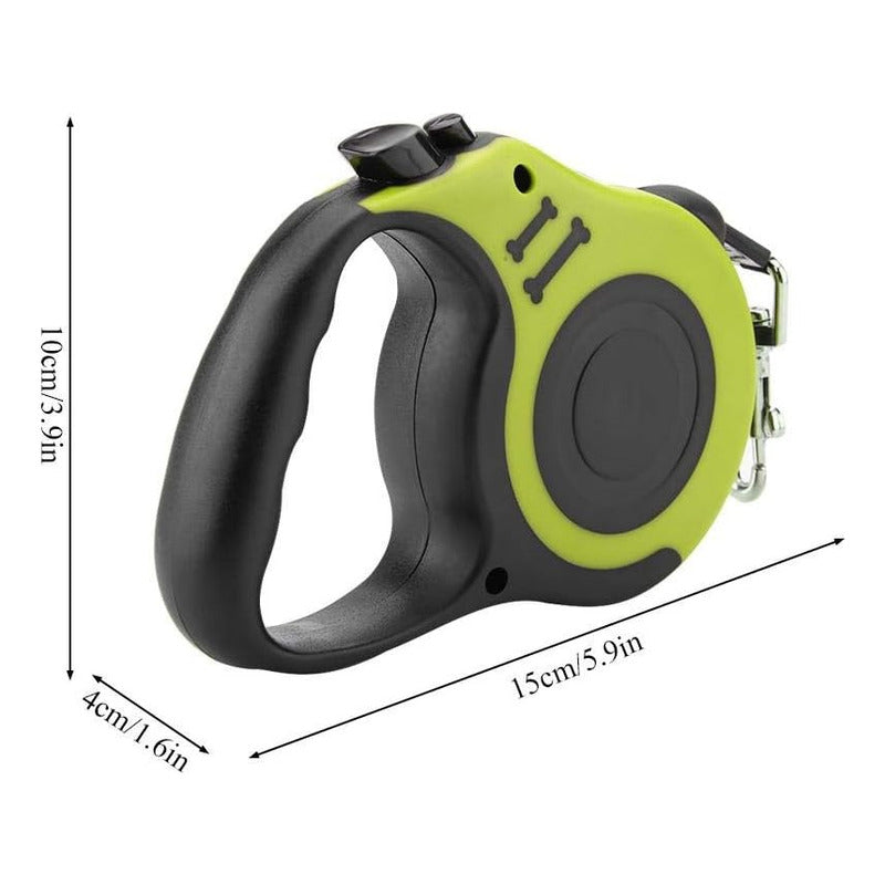 Correa Retractil Perro Extensible Libertad Paseo Seguro 3 Mt
