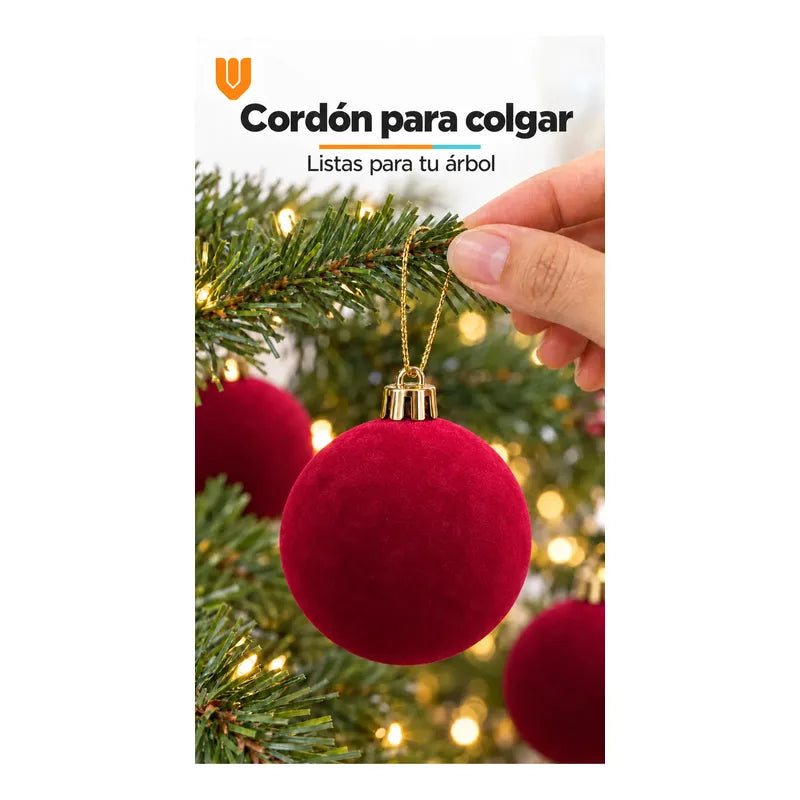 6 Esferas Navidad Adorno Piel Durazno Bolas Decorar 8cm Esferas Navidad Adorno Piel Durazno Bolas Decorar 8cm Vino Esferas... 8cm