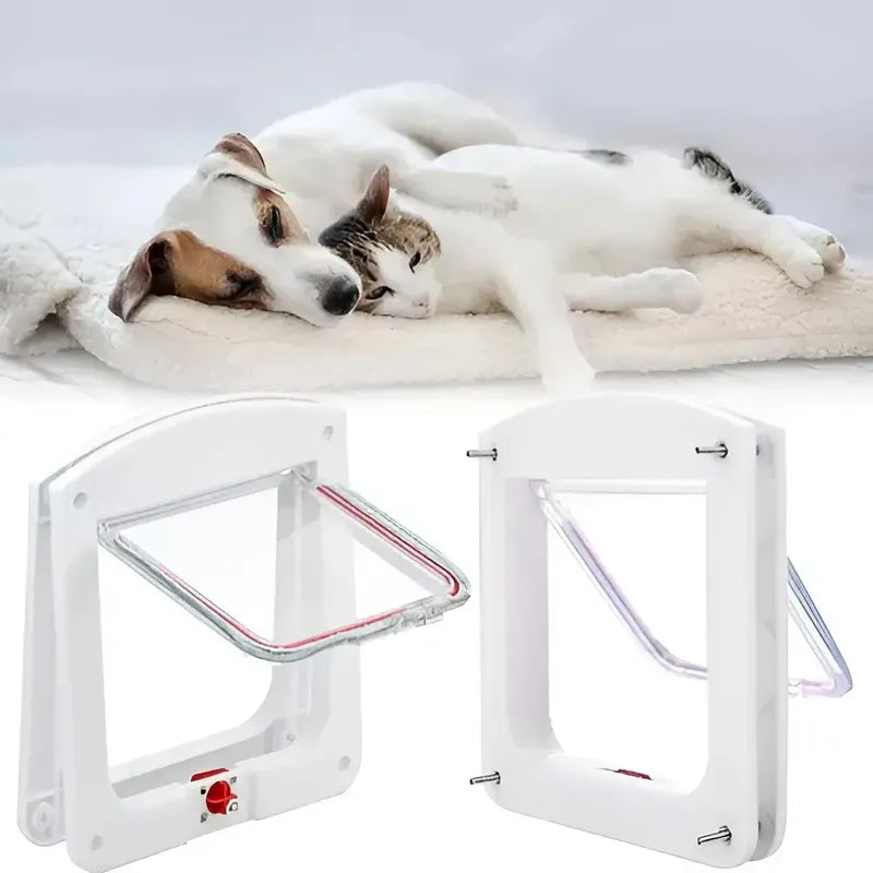Puerta Para Mascotas Pet Store M Blanca, Abatible Para Gatos Blanco