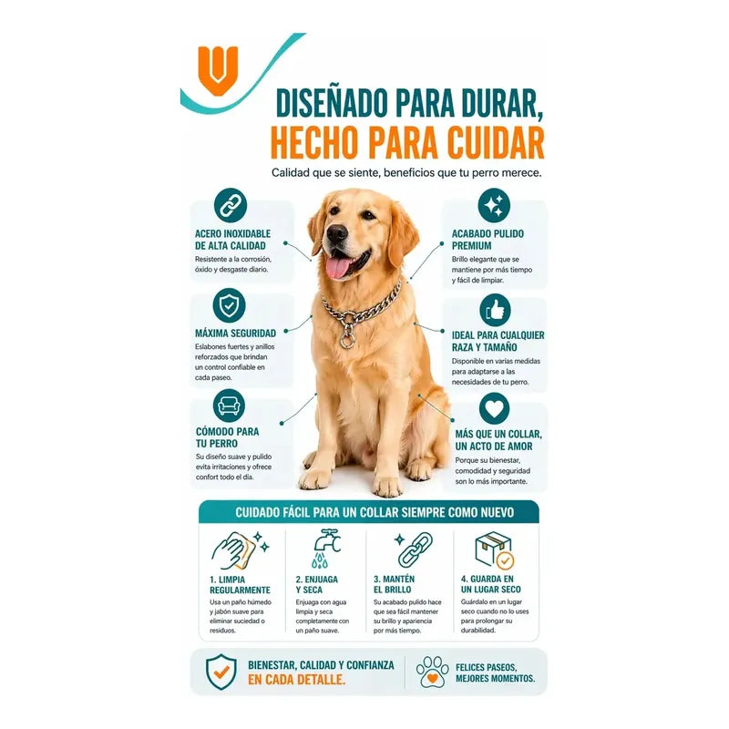 X4 Collar Adiestramiento Perro Collar De Adiestramiento 50cm