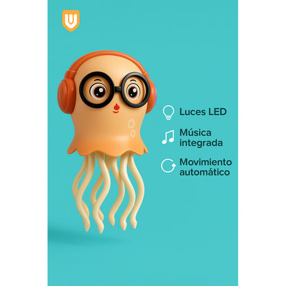 Pulpo Bailarin Musical Niños Medusa Luces Pulpo Infantil Beb
