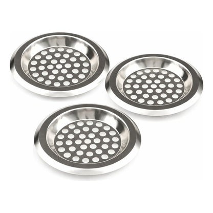 Rejilla Filtro Lavaplatos Cocina Bacha Acero Pack 3 Hogar Gris 006-2