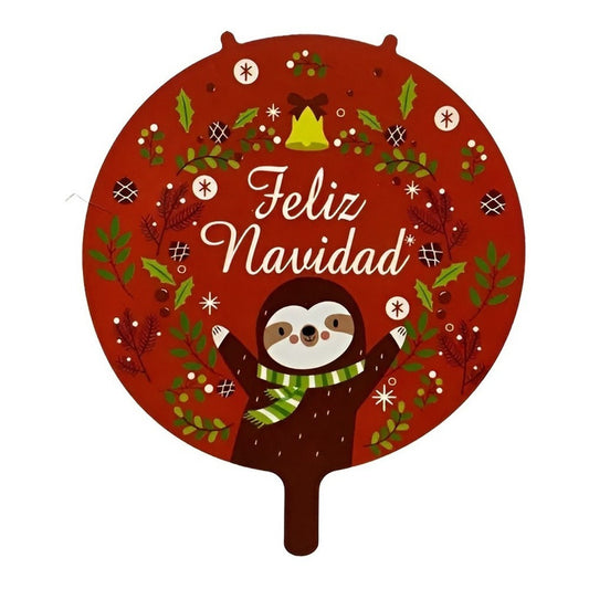 Globos Metálicos Feliz Navidad Decoración Fiesta Globos 677 Rojo