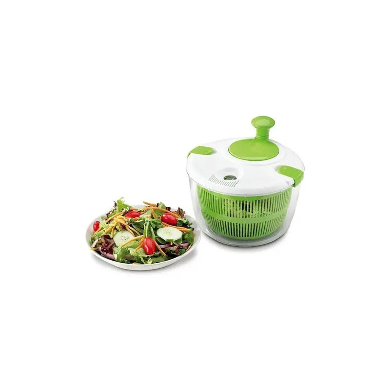 Secador Centrífugo Para Ensaladas, Hojas, Verduras Y Lechuga Blanco