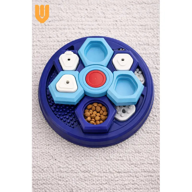 Dispensador Premio Plato Interactivo Perro Comedero Lento 2 Und Enriquecimiento Sensorial Antiestres Canino Juego Cognitivo Estimulacion Mental Dinamica Alimentacion Controlada