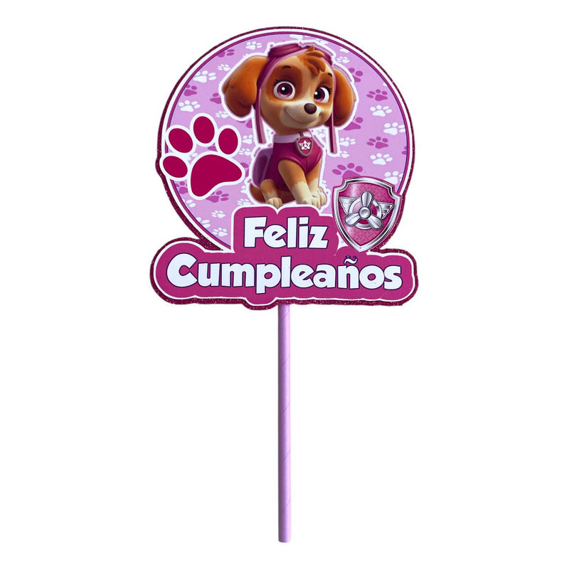 Topper Cumpleaños Torta Cotillon Cup Cake Fiestas Decoracion