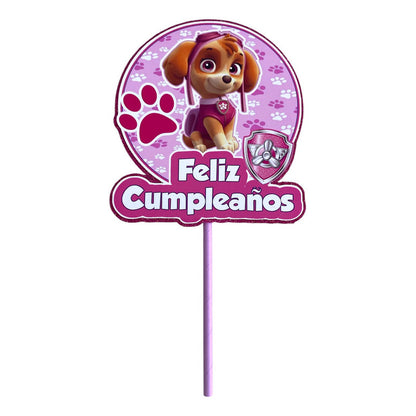 Topper Cumpleaños Torta Cotillon Cup Cake Fiestas Decoracion