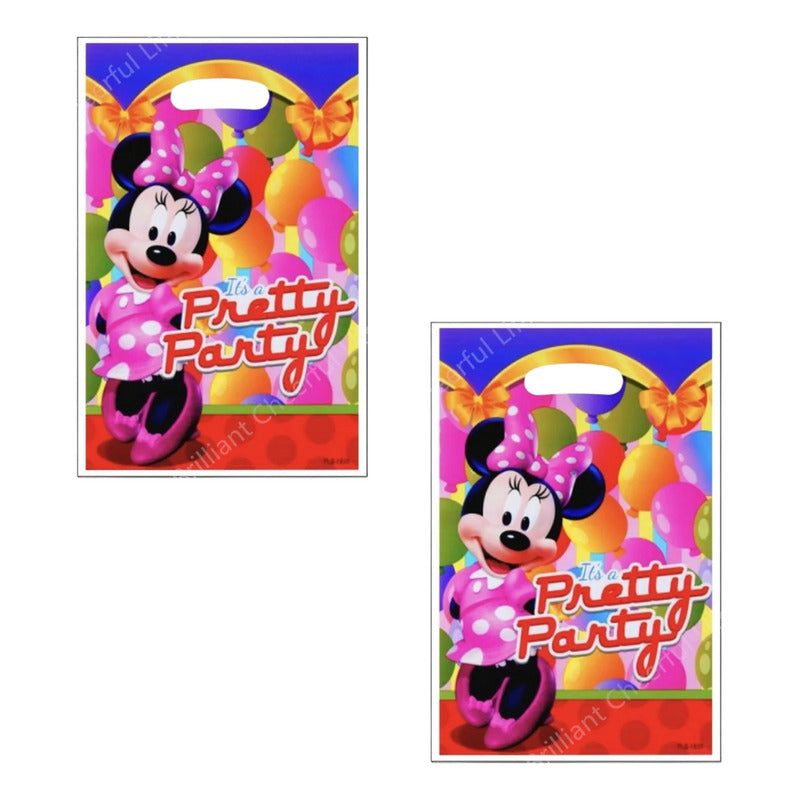 10 Bolsas Para Piñata Minnie Bolsas Para Dulces Piñata