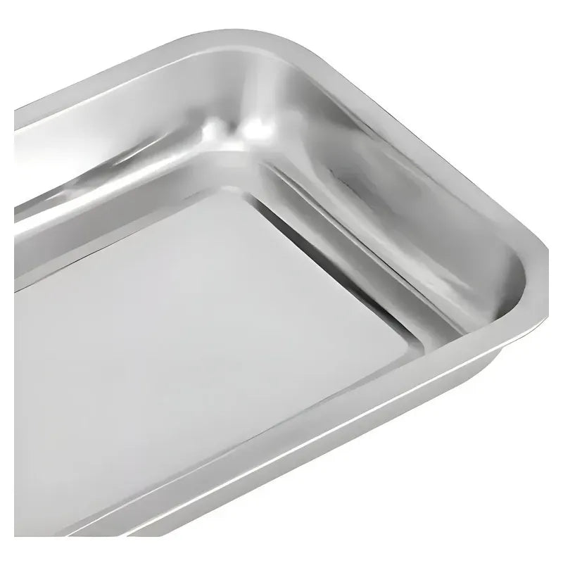 Set X4 Bandeja Para Horno Bandeja Acero Inoxidable Multiuso Gris