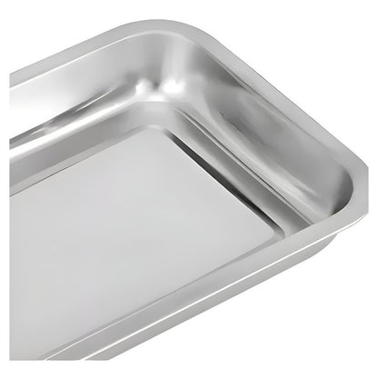Set X4 Bandeja Para Horno Bandeja Acero Inoxidable Multiuso