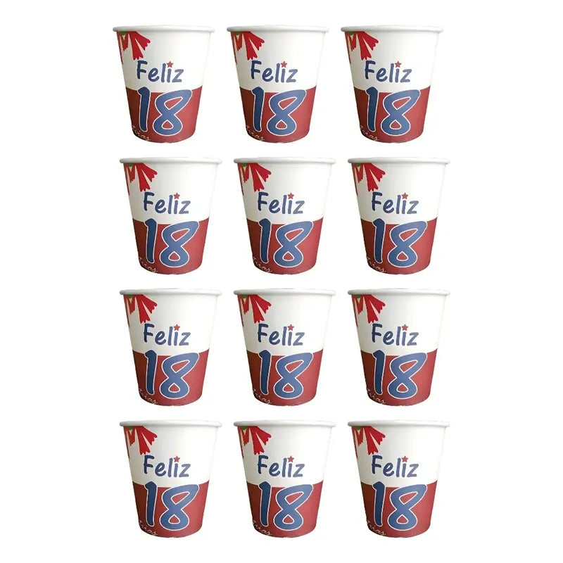 20 Vaso Desechable Fiestas Patrias Decoracion Fiestas Patria