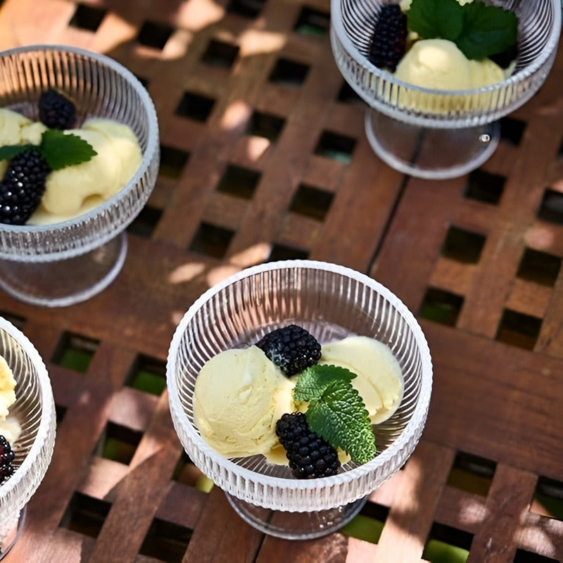 12 Copas De Helado Copas De Cristal Copas Vidrio Postre Hela