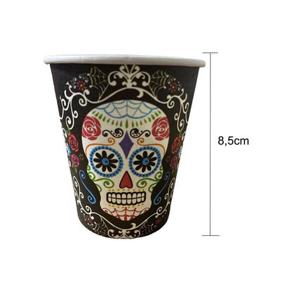 10 Vasos Desechables Halloween Vasos Calavera Halloween