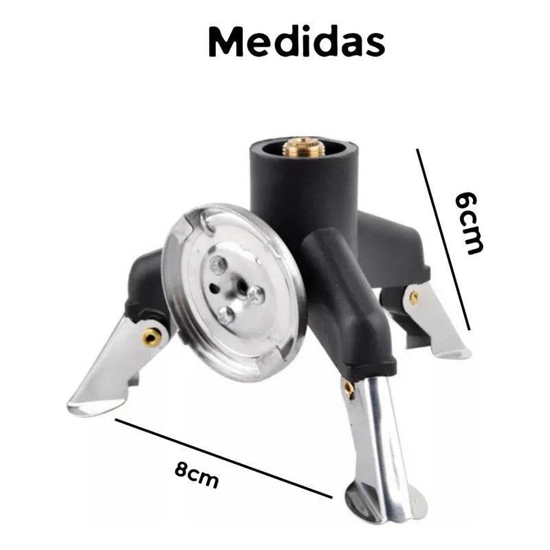 Adaptador De Gas Para Cocinilla Camping Cocinilla Alzador