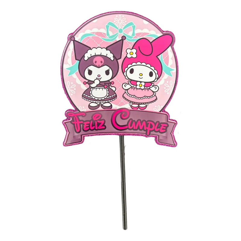 Topper Cumpleaños Torta Cotillon Cup Cake Fiestas Decoracion