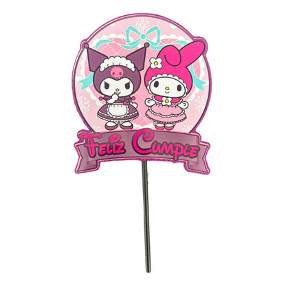 Topper Cumpleaños Torta Cotillon Cup Cake Fiestas Decoracion