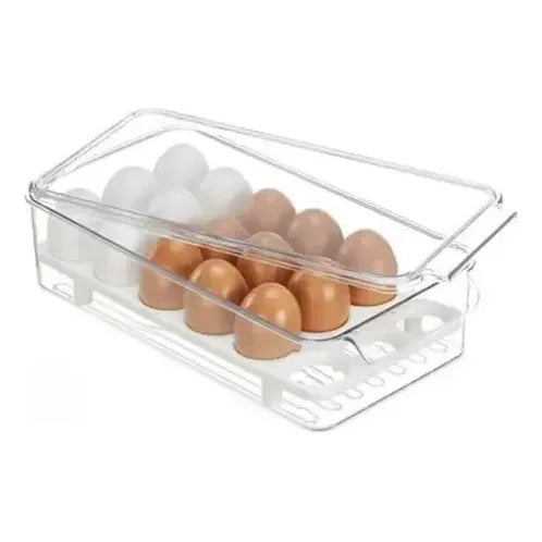 2 Porta Huevos Organizador De Refrigerador Organizador Huevo Transparente
