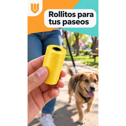 Pack 10 Bolsas Basura Excrement Heces Mascotas Bolsas Perro