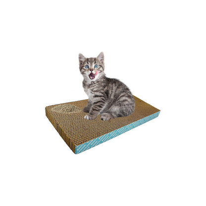 Rascador De Gato Con Catnip De Carton Cosas De Gatos Rascador Carton Corrugado Tus Mascotas Rascador Ola Amarillo