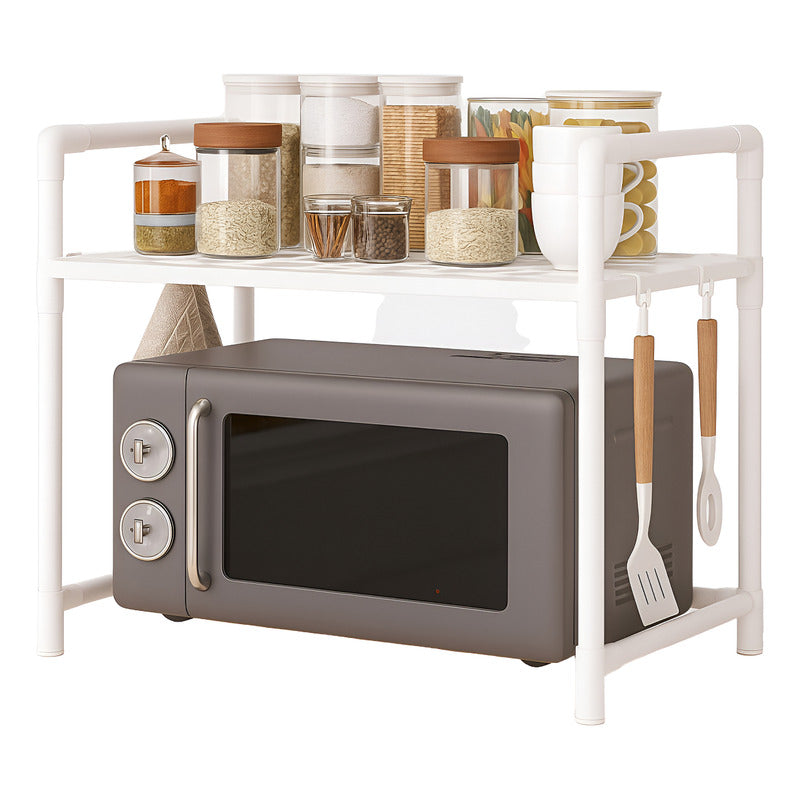 Estante Organizador Para Microonda Soporte Repisa Con Gancho