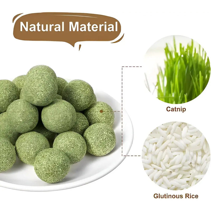 X4 Bola Catnip Para Gatos Juguetes De Gato Snack Para Gatos X4 Catnip Verde X-313