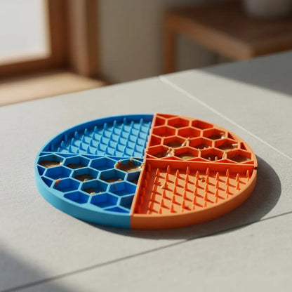 X4 Lickimat Comedero Lento Perro Gato Plato Antiestres Perro Multicolor