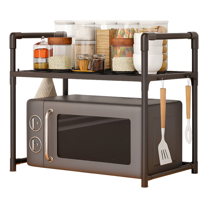 Estante Organizador Para Microonda Soporte Repisa Con Gancho