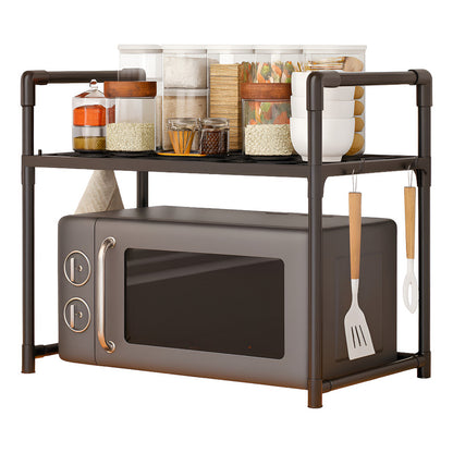 Estante Organizador Para Microonda Soporte Repisa Con Gancho
