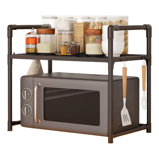 Estante Organizador Para Microonda Soporte Repisa Con Gancho