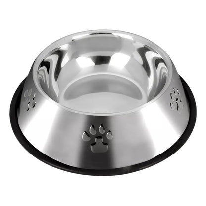 Plato Metalico Para Comida Tus Mascotas Cosas De Gatos Roro 18cm Perro Gatos Plato Alimento Agua