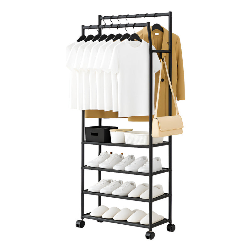 Perchero Organizador Colgante Perchero Doble Barra 5 Niveles