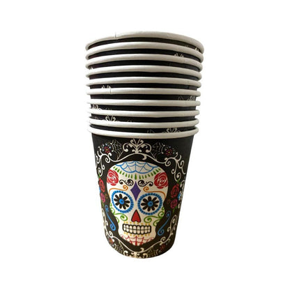 10 Vasos Desechables Halloween Vasos Calavera Halloween