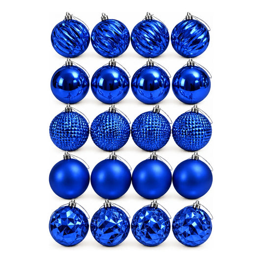 20 Esferas Navidad Adorno Bolas Decorativas 6cm Azul Esferas Navideñas Bolas Navidad Bambalinas Doradas Adornos Arbol Decoracion Luces Decorar 20und 6cm Esferas Navideñas Doradas Pack 20 6cm 6cm