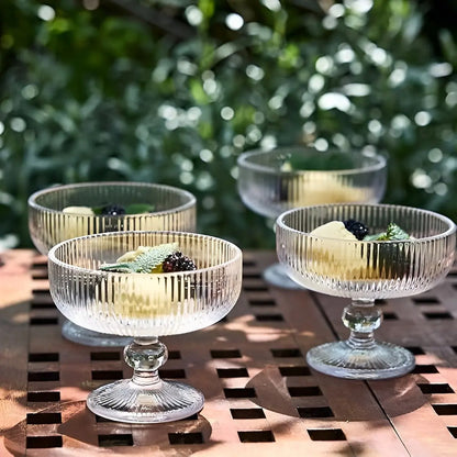 12 Copas De Helado Copas De Cristal Copas Vidrio Postre Hela Transparente