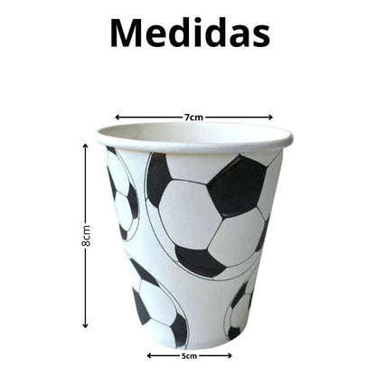 X10 Vasos Desechables Decoración Cumpleaños Futbol