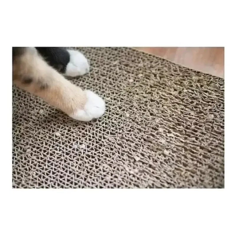 Rascador Para Gatos Carton Corrugado Rascador Con Catnip Onda Gato Gimnasio Marrón