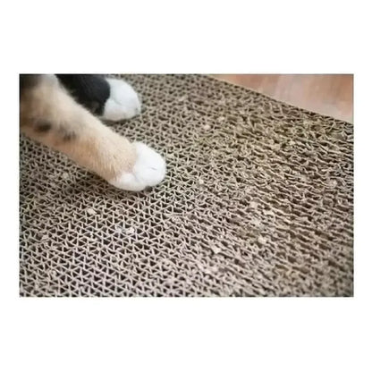 Rascador Para Gatos Carton Corrugado Rascador Con Catnip Onda Gato Gimnasio Marrón