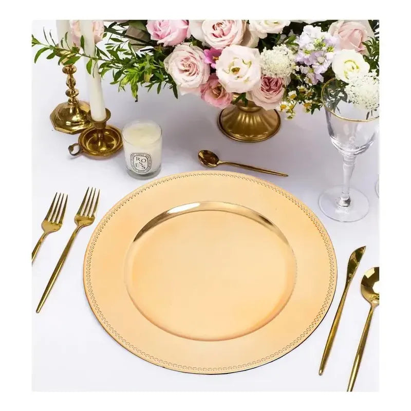 4 Plato Base Navideños Vajilla Navidad Juego De Platos 33cm