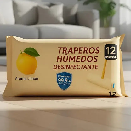 Paños Humedos Algodón Trapero Piso Limpiador Coleto Antibact