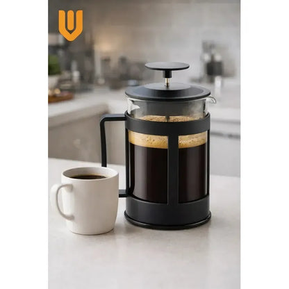 Cafetera Artesanal Sabor Intenso Aroma Natural Hogar Negro Profundo Acabado Mate Textura Suave Estilo Contemporaneo Cocina Moderna Decoracion Elegante Combinable Muebles Visual Limpio