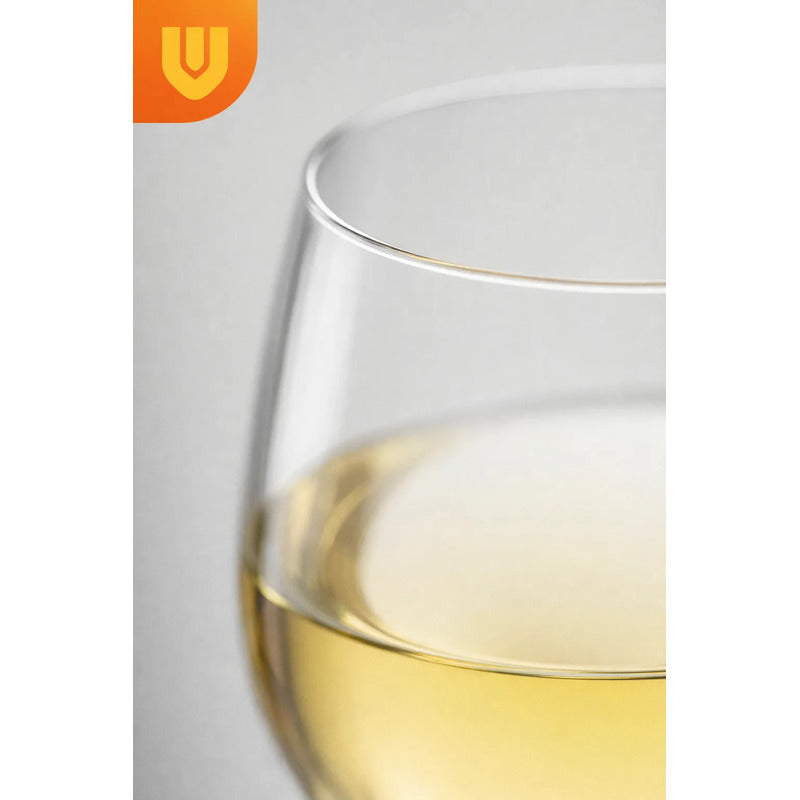 X2 Copas Vino Cristal Fino 175ml Borde Delgado Desarrollo Ba Transparente