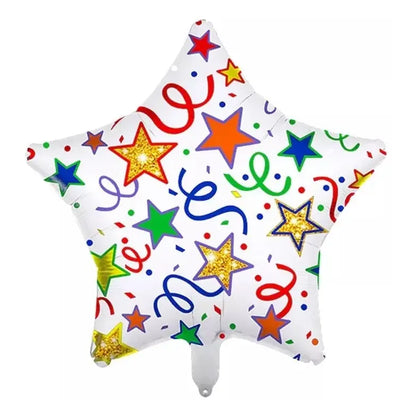 Globos Feliz Cumpleaños Estrella Globos Decoracion Globos Blanco