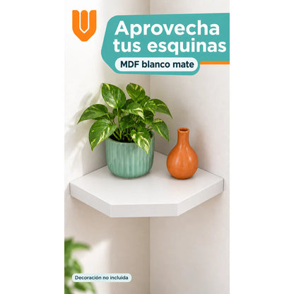 Repisa Esquinera Flotante Mdf Blanco 25x25 Cm Vitrineon Cl Blanco Repisa Esquinera Flotante Estante Mdf Marrón Decoración Rincón Pared Hogar Plantas Adornos Fotografías Living 25x25