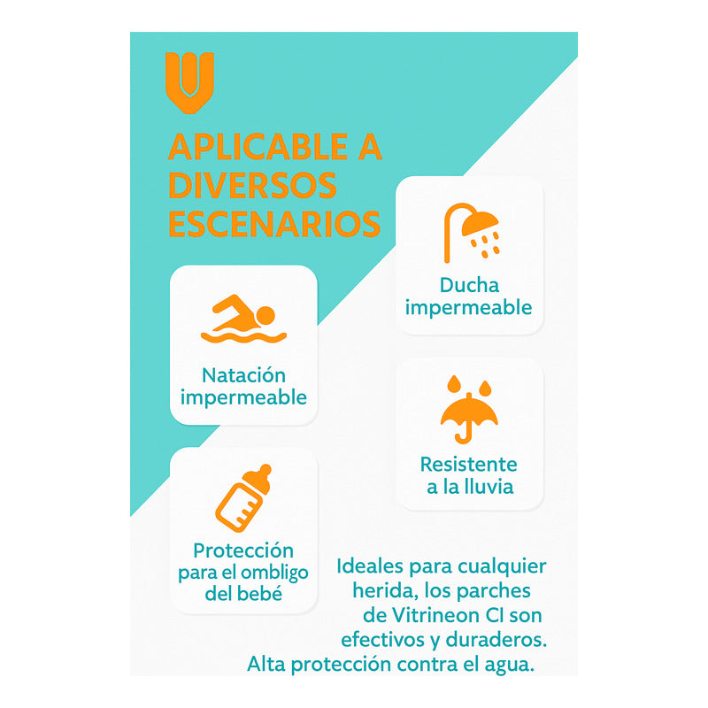 20 Parche Impermeable Parche Para Heridas Parche Ducha