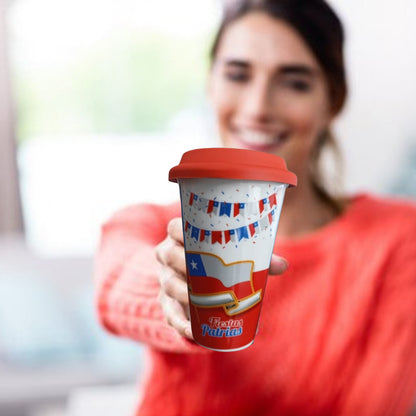 Vaso Fiestas Patrias Vaso Ceramica Con Tapa Fechas Patrias
