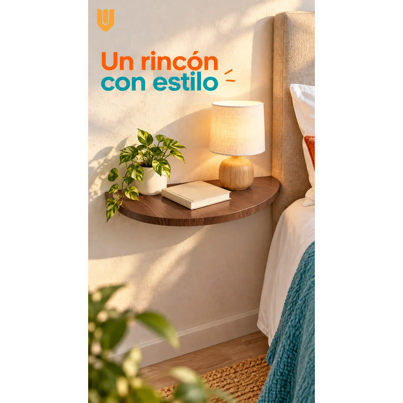 Repisa Flotante Semicircular Mdf Marron 45cm Vitrineon Cl Marron Repisa Mural Flotante Estante Decorativo Organización Recibidor Living Oficina Madera Mdf Muro Concreto Vestidor 45cm