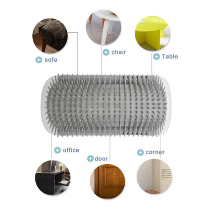 Rascador Gato Yerba Gatera Rascador Para Gato Cepillo Gris Negro