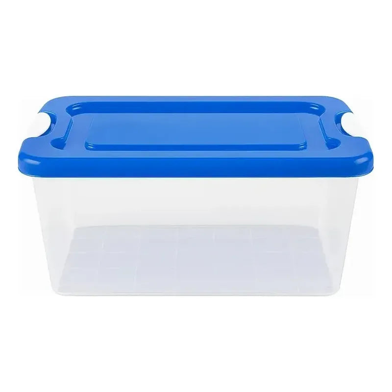 Caja Organizadora Almacenamiento Transparente Aplilable 28 L 2 Unidades Transparente Lisa