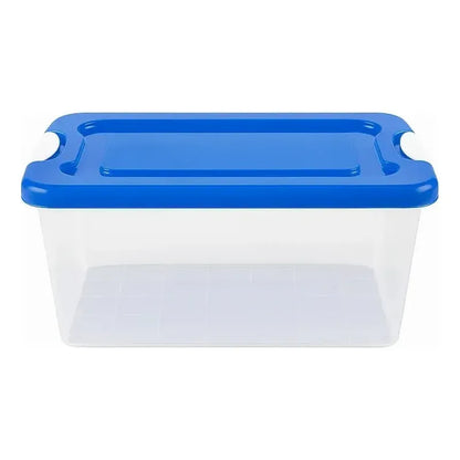 Caja Organizadora Almacenamiento Transparente Aplilable 28 L 2 Unidades Transparente Lisa