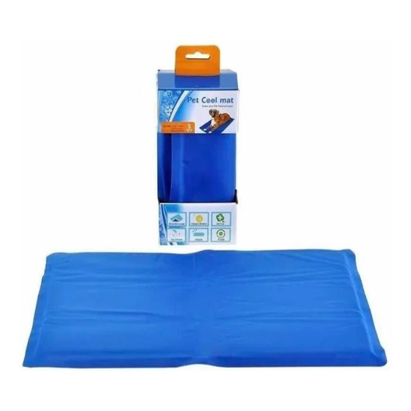 Manta Refrescante Pet Cool Mat Para Mascotas 30x40 Cm Catdog Color Azul